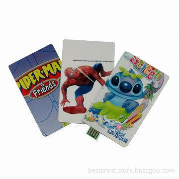Smart Design Credit Card USB Drive, Silk- or Full-printed Logo Style